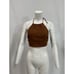 Rails 'Kyra' Brown Tie Back Linen Top Size S