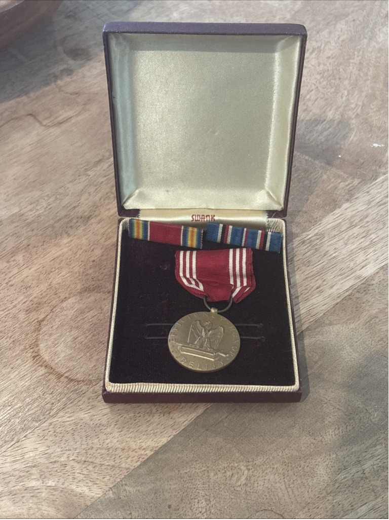 Vintage U.S. World War II Good Conduct Medal In case With 2 Other