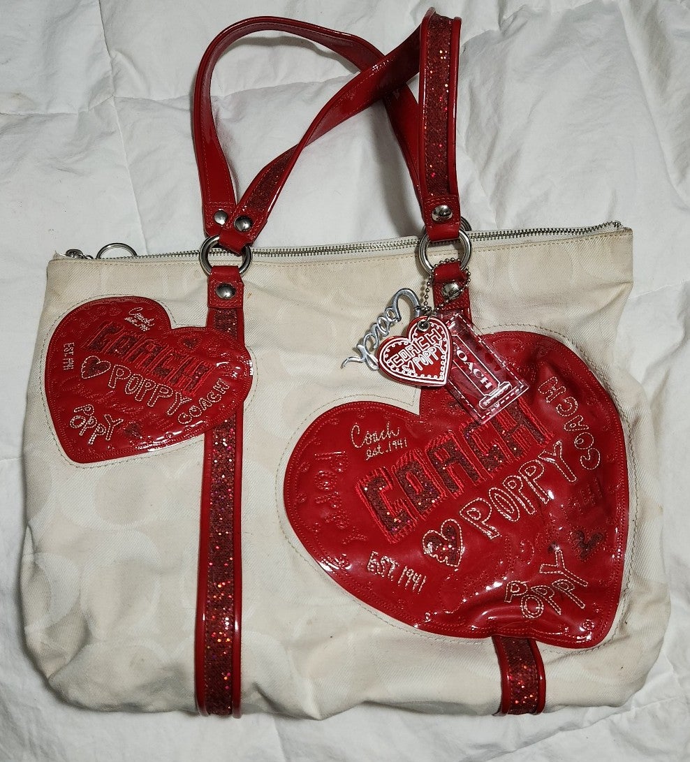 Limited Edition Authentic Coach Poppy Tote * Rare Find