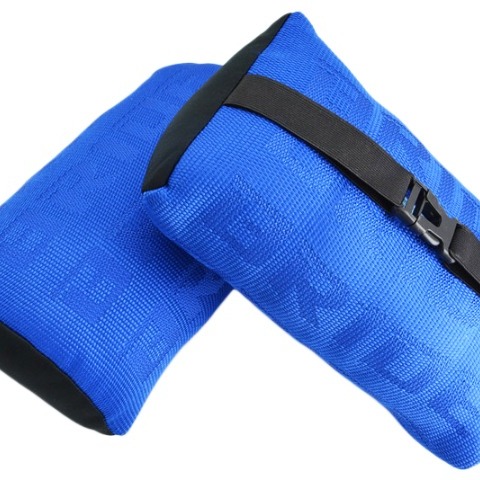 NEW 2PCS Universal Bride Blue Gradation Car Neck Headrest Pillow Fabric Material