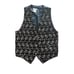 Vintage Anchor Blue Velvet Vest