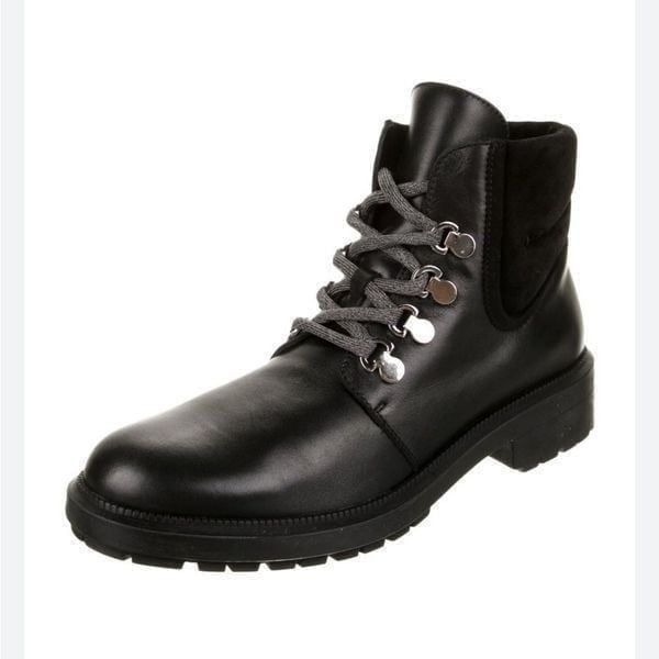 AQUATALIA LEATHER WATERPROOF Combat Boots SUEDE DETAIL 8