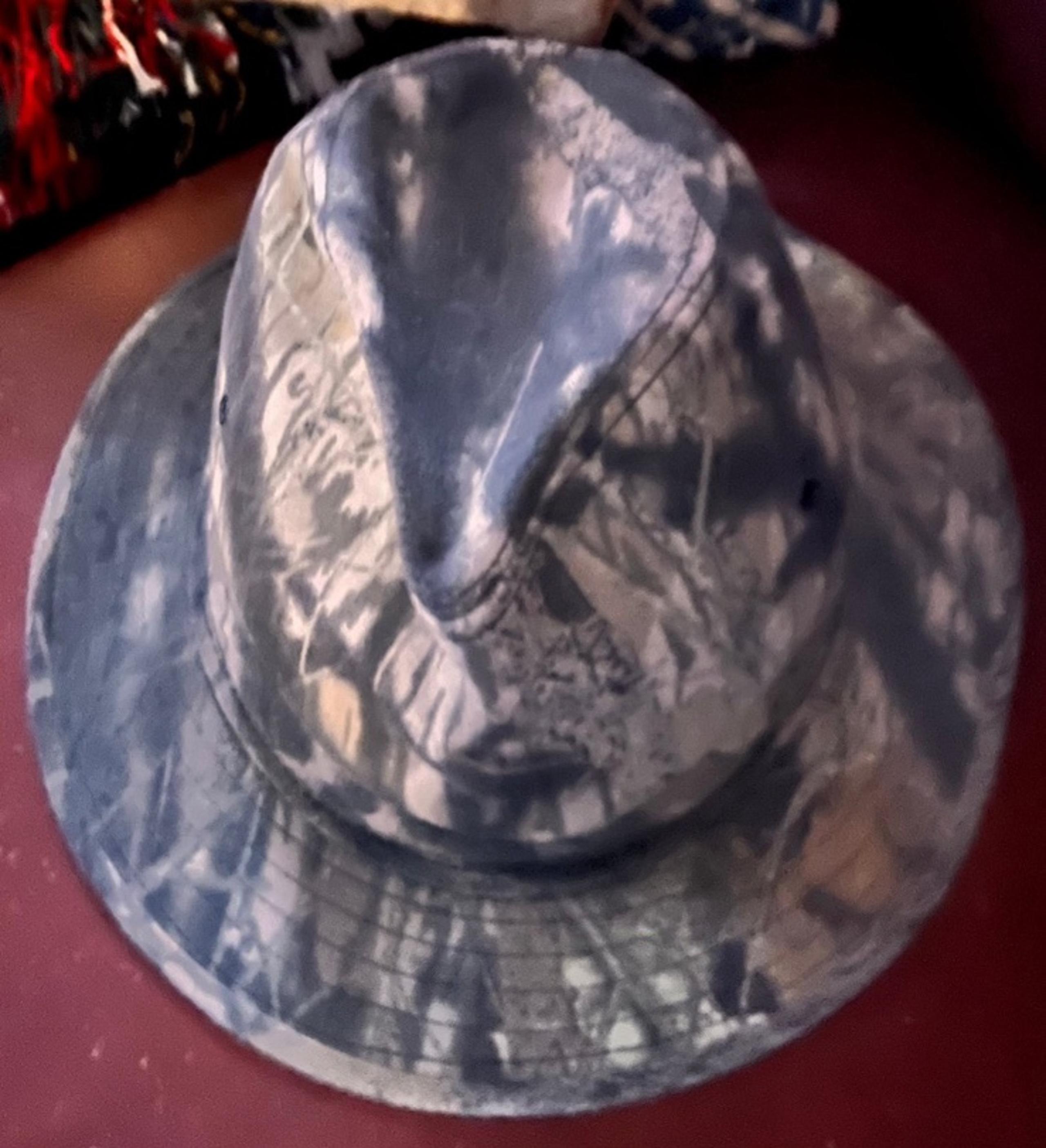 Vintage Men’s Mossy Oak Camouflage Fedora Hat