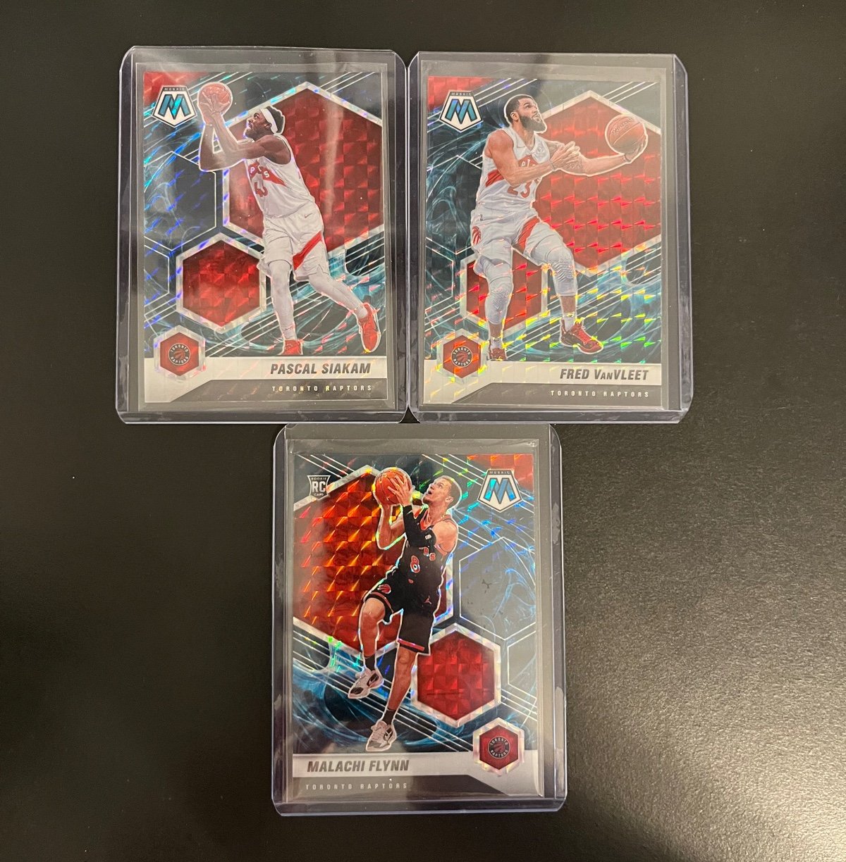Pascal Siakam Malachi Flynn Raptors Fred VanFleet GENESIS Mosaic Card Lot