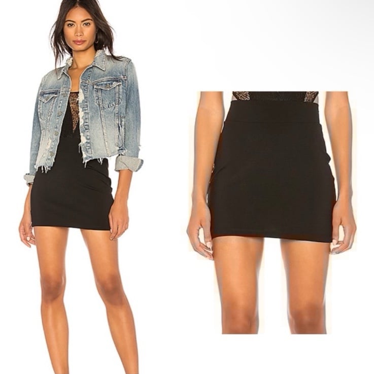 SUSANA MONACO | NEW Black Stretch Mini Skirt Coresups6121 Women’s Size Medium