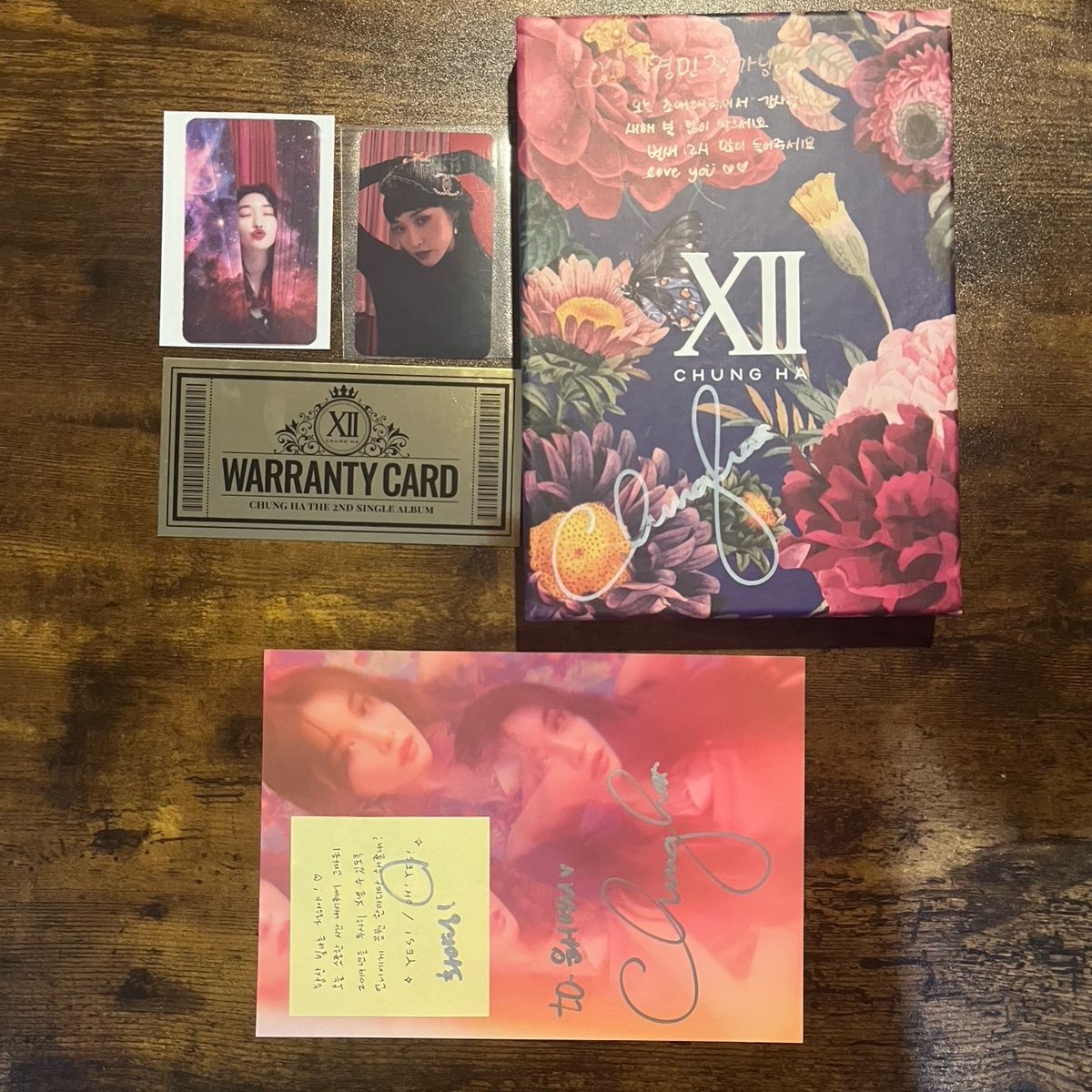 Chungha XII Gotta Go Signed Album and Signed Postcard Limited Edition [RARE]
