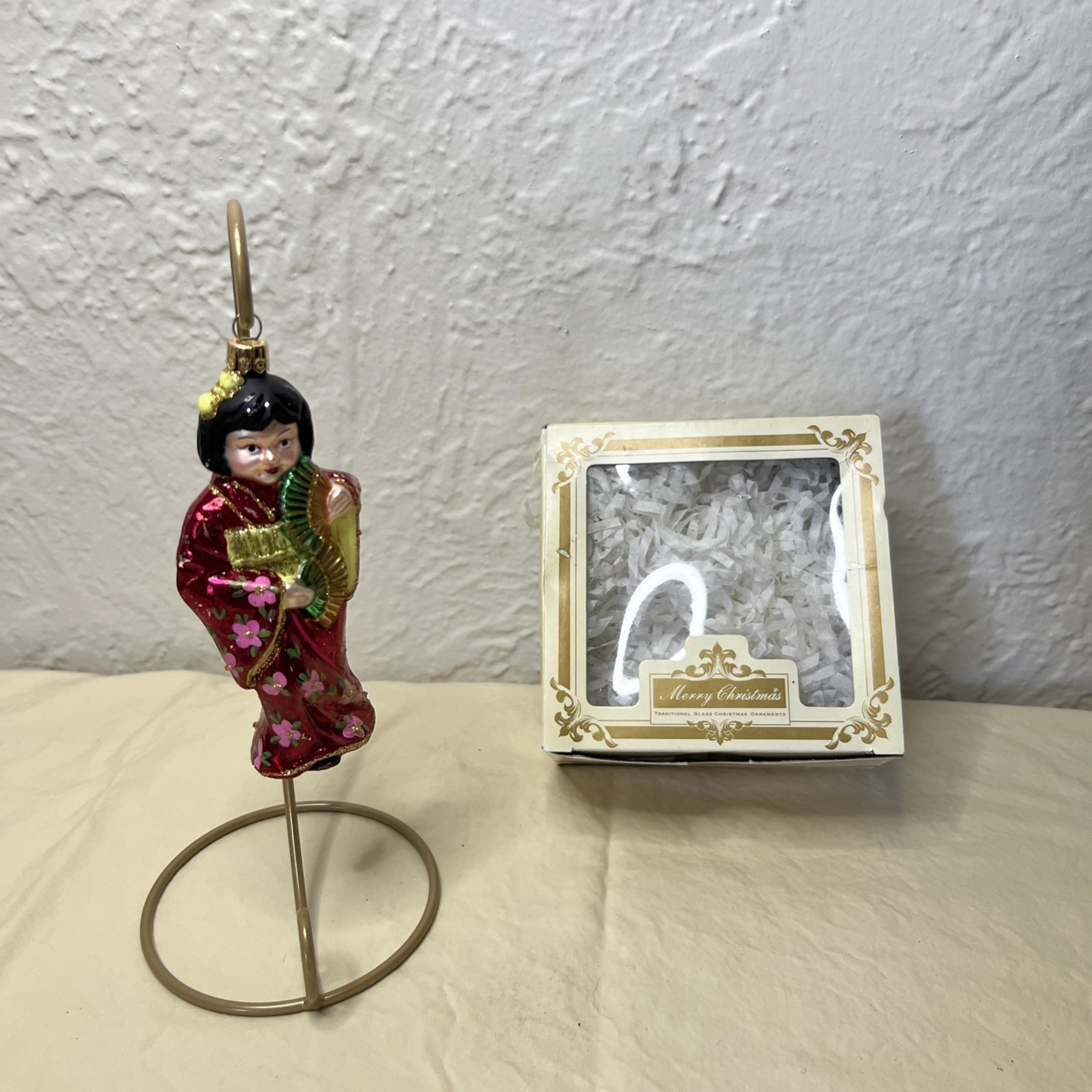 Impuls Polish Glass Christmas Ornament MouthBlown Hand Painted