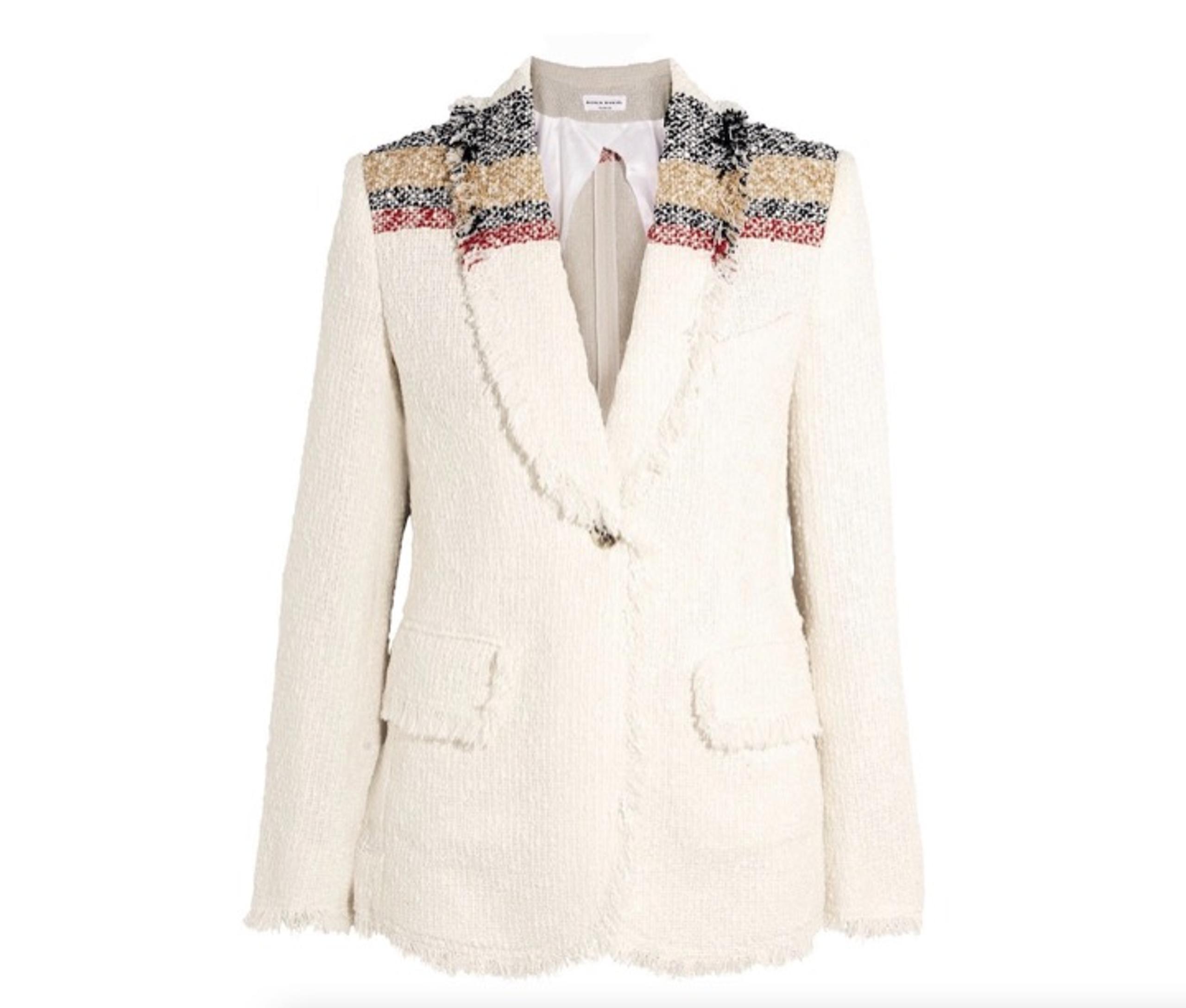SONIA RYKIEL PARIS Tailored Tweed Boucle Blazer