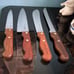 Regent Forge Butcher Block Knives Cutlery Set Of 4 Wood Handles