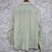 BCBG Men’s Dress Shirt sz M 15.5-34/35 Green Striped Cotton Y2K #F272
