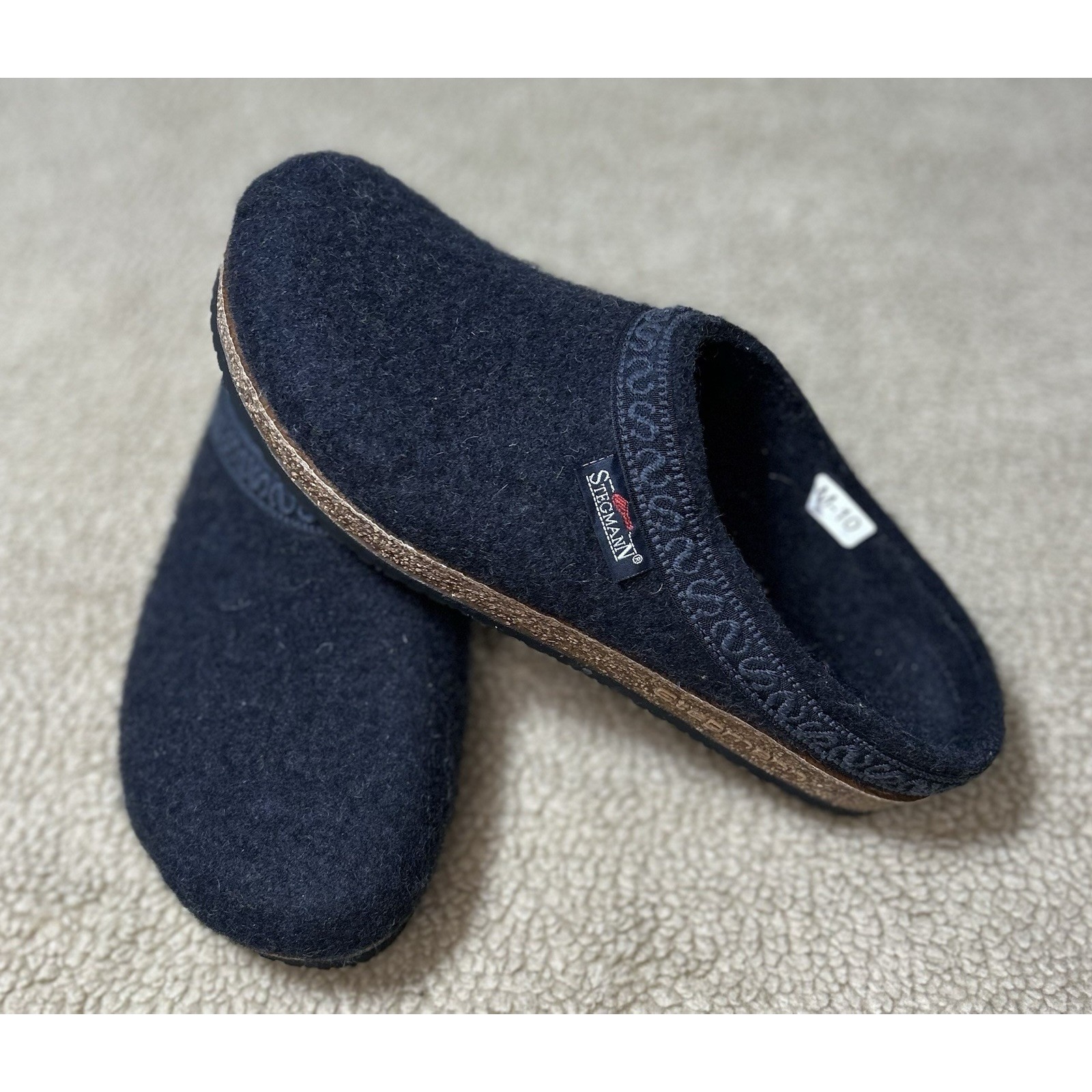 Stegman Original 108 Wool Clog Men's 10 Black