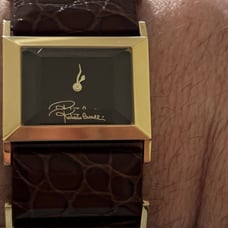 Roberto Cavalli Aligator Leather ladies watch.