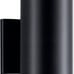 Kichler Cylinders 12 Outdoor Wall Sconce in Black, 2-Light Exterior Wall Light,