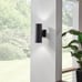 Kichler Cylinders 12 Outdoor Wall Sconce in Black, 2-Light Exterior Wall Light,