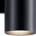 Kichler Cylinders 12 Outdoor Wall Sconce in Black, 2-Light Exterior Wall Light,