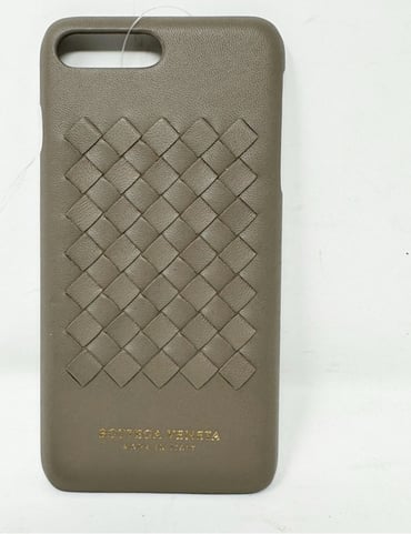 BOTTEGA VENETA Intrecciato Nappa Leather iPhone 7 Case in Limestone