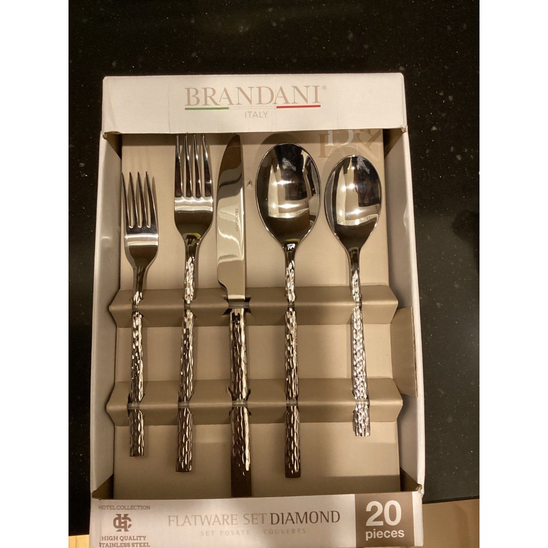 Brandani Italy Diamond Flatware Set 20 Pieces