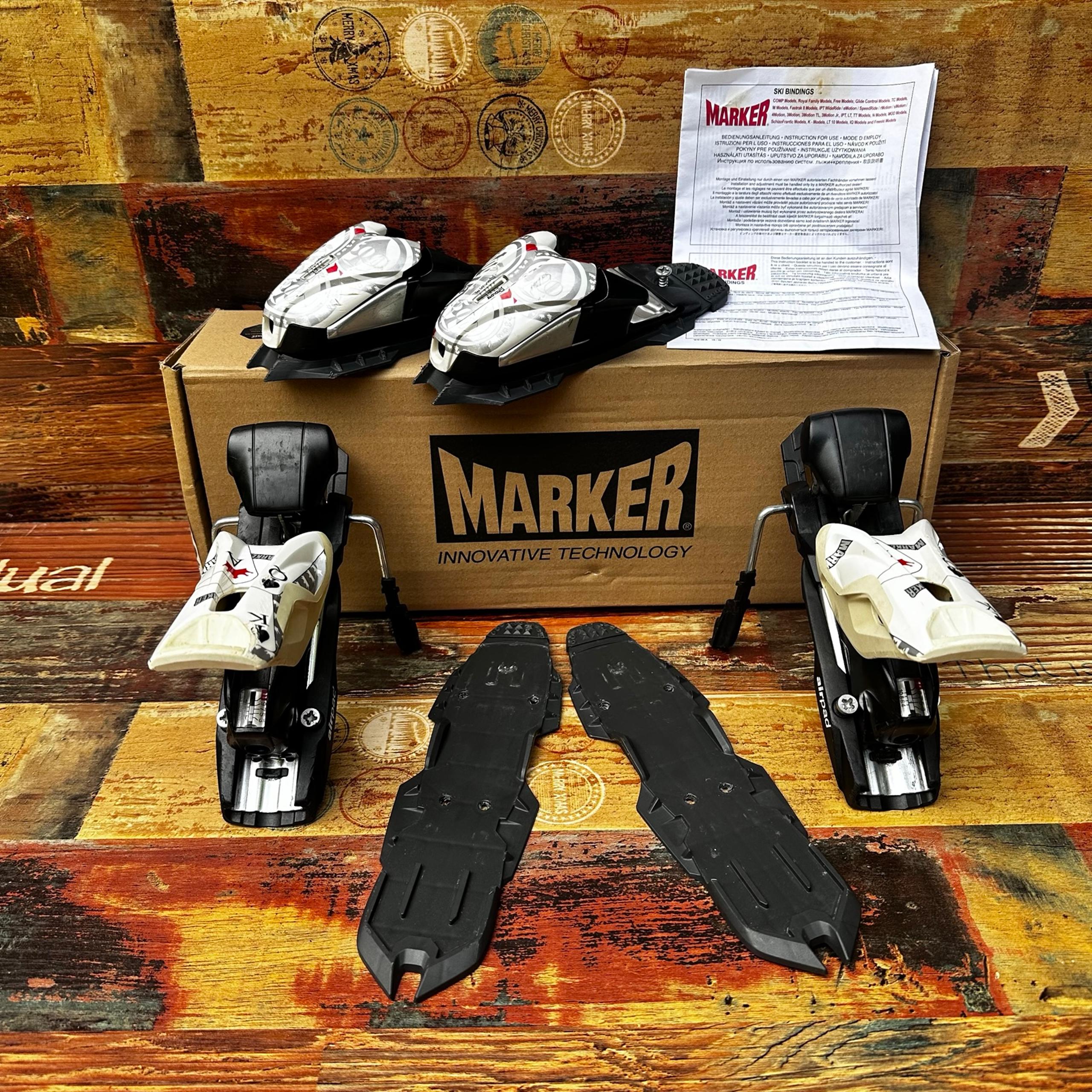 Marker The Squire 11 D-H Ski Bindings F10 90mm Brakes With Paperwork White Black