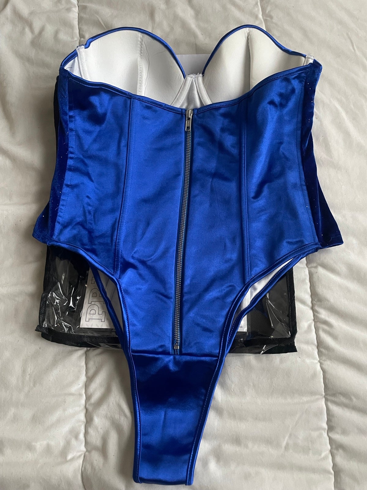 PLAYBOY BUNNY COSTUME - ROYAL BLUE