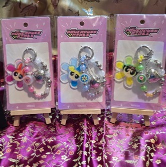 Miniso Powerpuff Girls Keychain Set