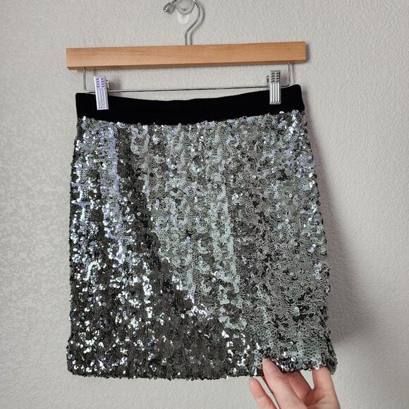 milly sequin mini skirt