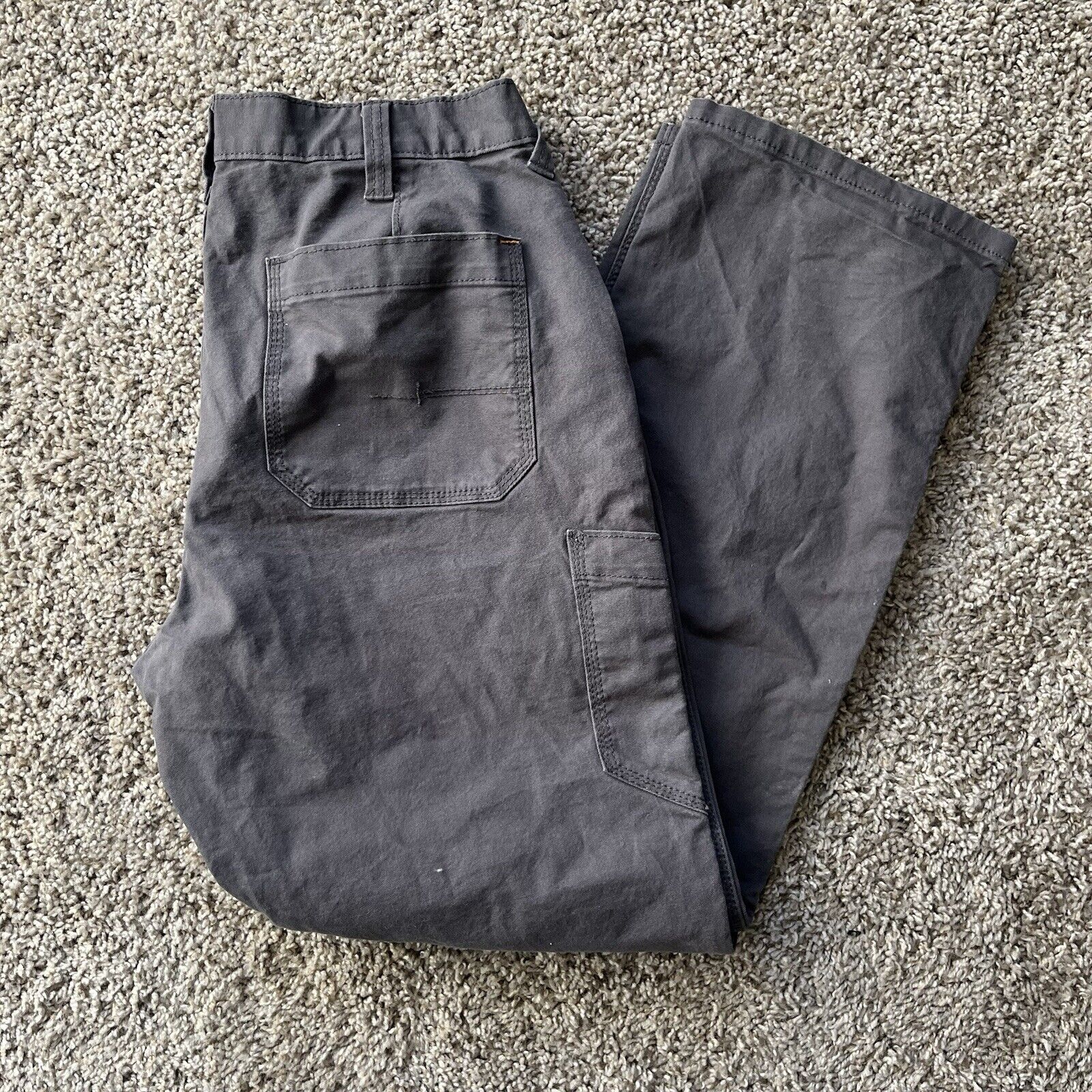 Ariat Rebar M4 Relaxed Straight Work Pants Men's Size 34X32 Double Knee Gray