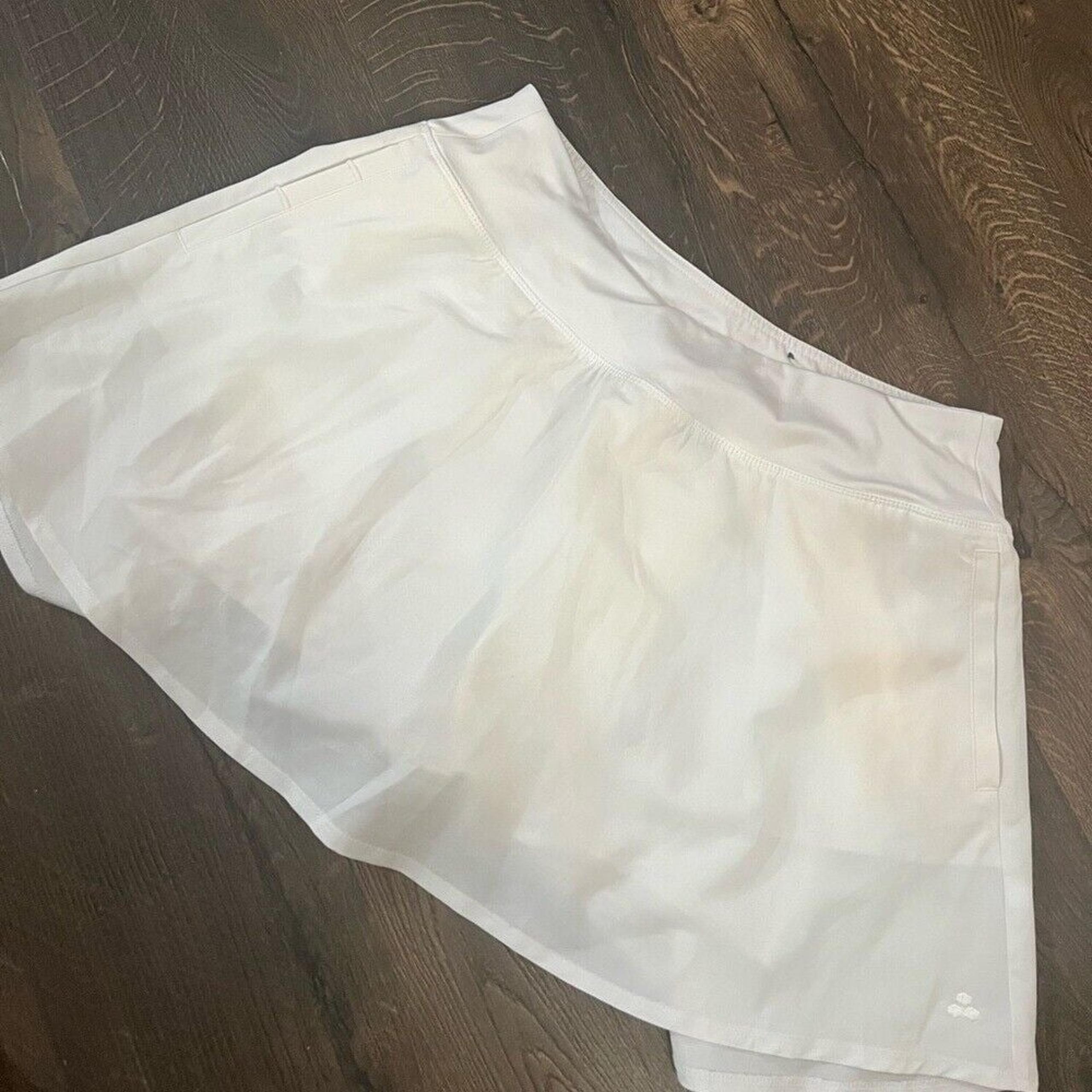 White Athletic Skirt Skort Tek Gear Lsrge