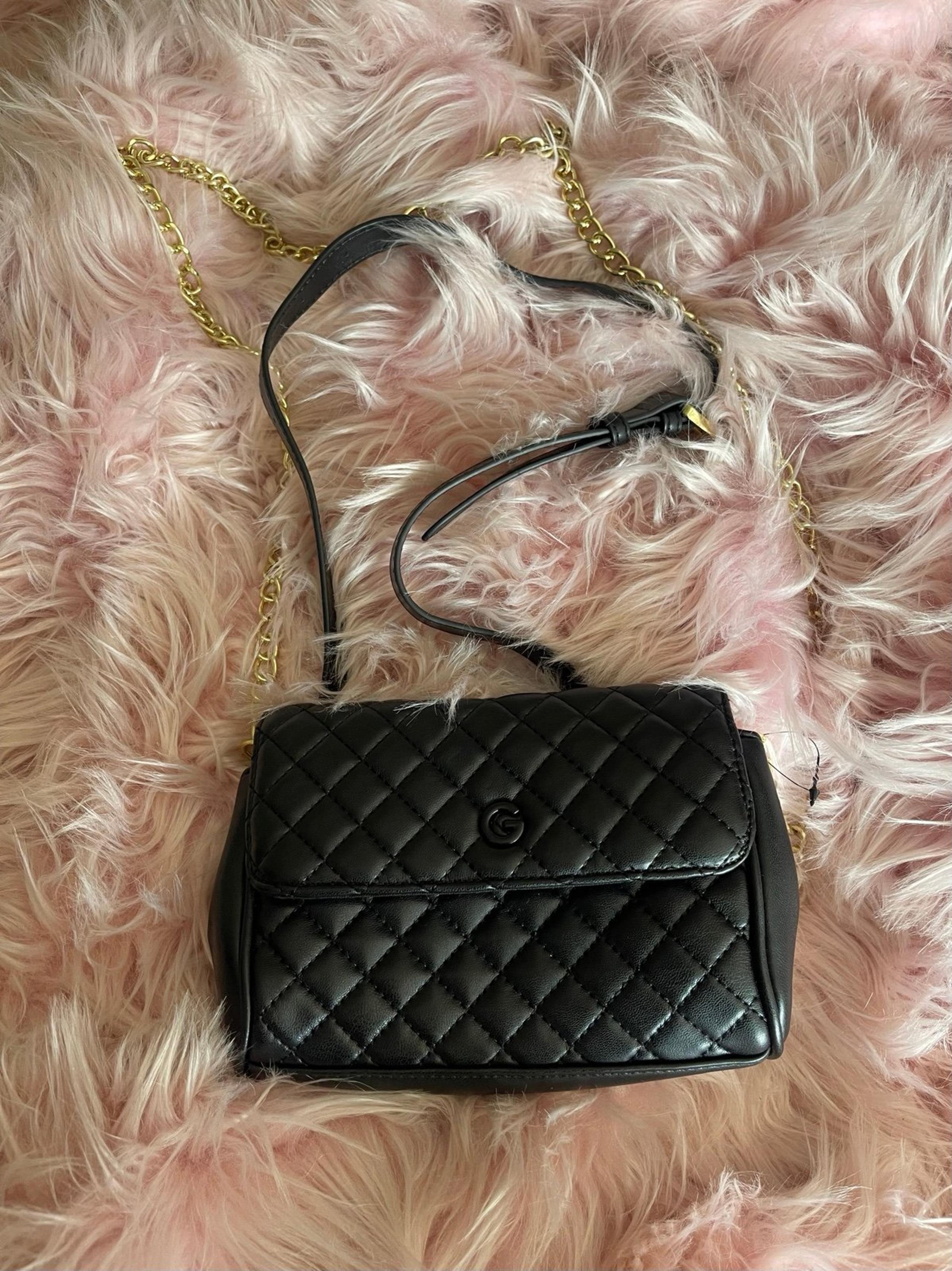 Guess G by Guess Quilted Chain Multi Black Belt Bag & Crossbody Bag