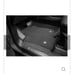 First and second row carpeted floor mats jet black