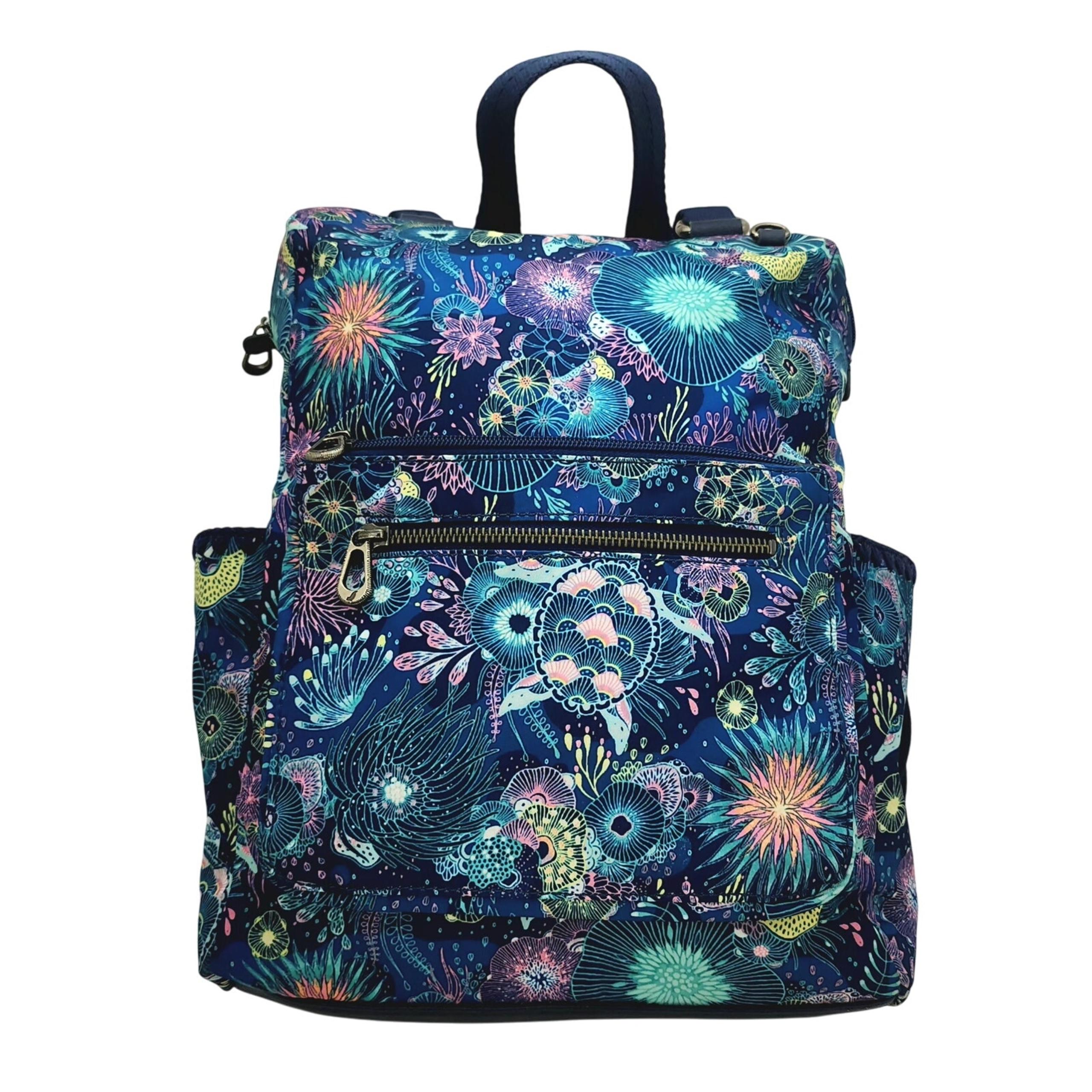The Sak Backpack Royal Blue Seascape Eco-Twill Loyola Boho chic colorful