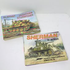 Vintage Squadron Signal Publications Lot 21 In Action Books WW1 WW2 Armor Tanks