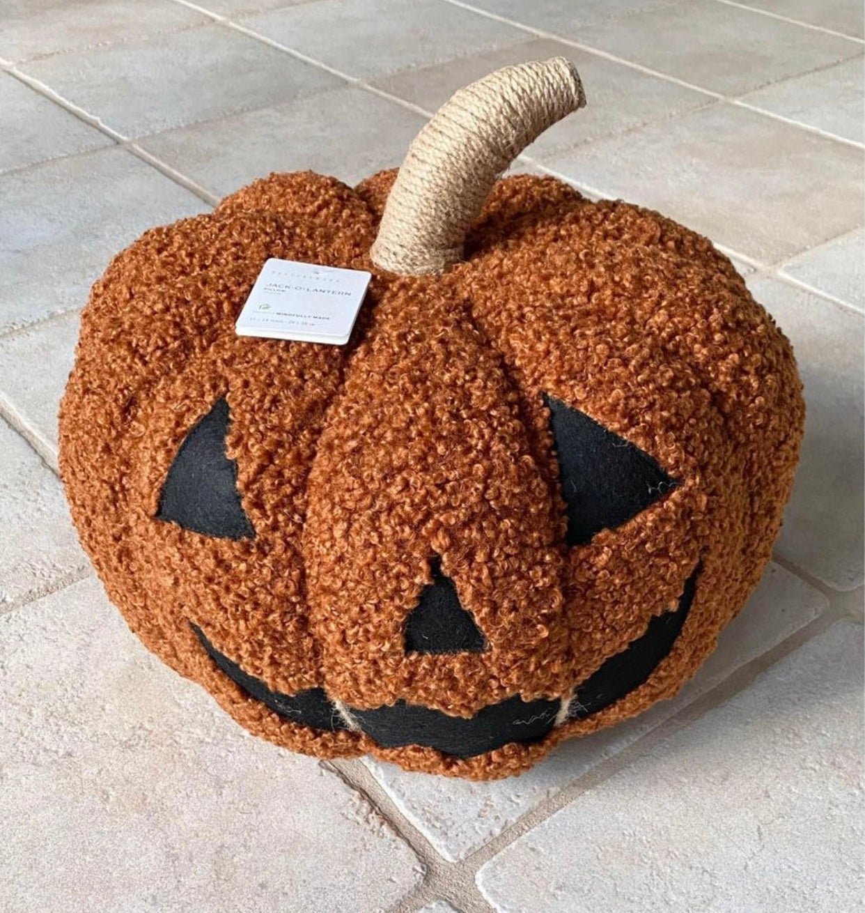Pottery Barn Jack-o-Lantern Pillow