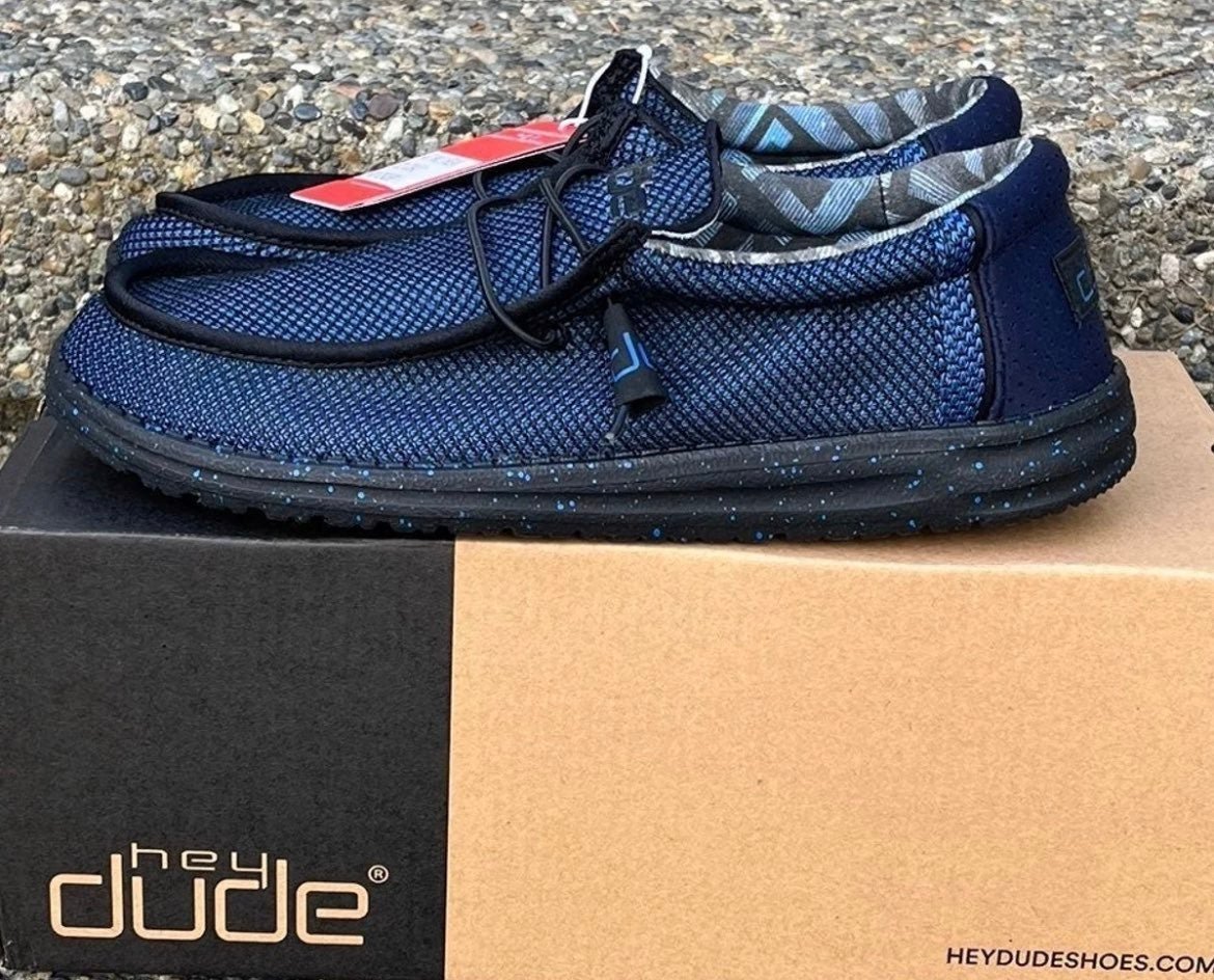 Hey Dude Wally Break Cobalt Shoes Buckle Exclusive Mens Size 12