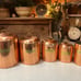 Vintage Copper Canister Set