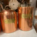Vintage Copper Canister Set