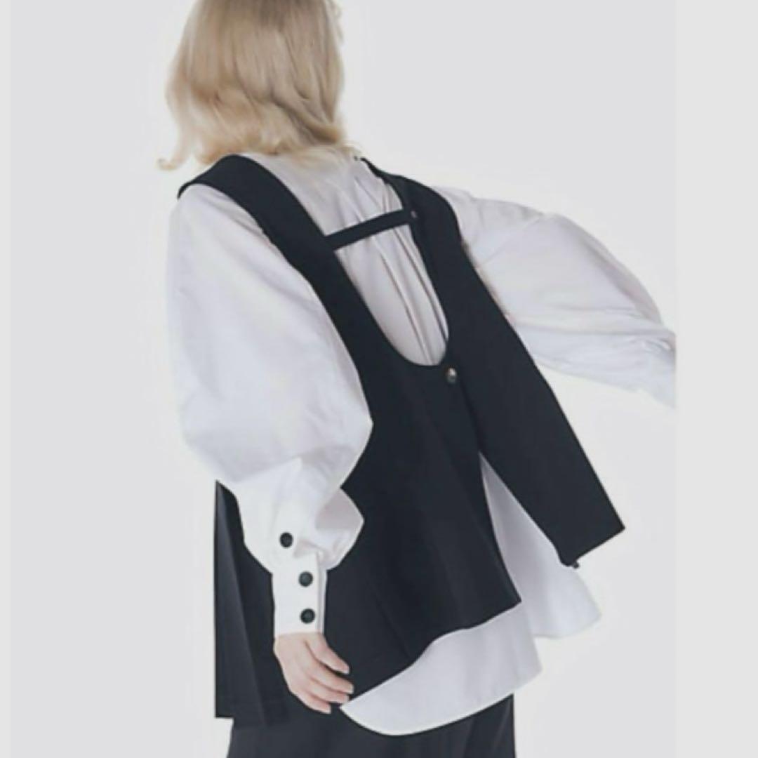 enfold PLEATS TWO-WAY VEST ブラック Z2EaZJ837Hsw.jpg?width=768