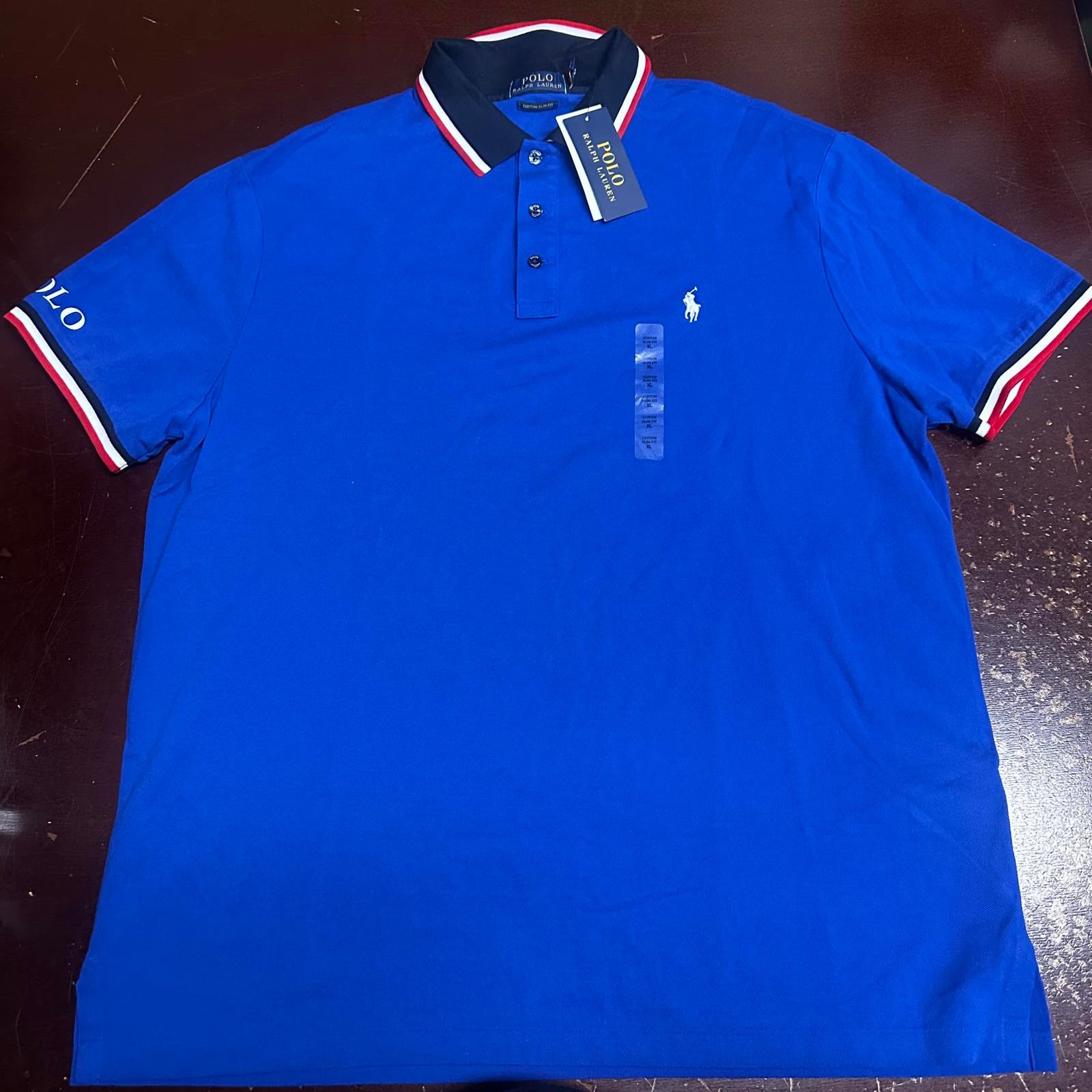 Polo Ralph Lauren golf short sleeve royal blue polo XL
