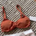 NWT lspace high waisted ruched belted bella bra french bitsy bikini set