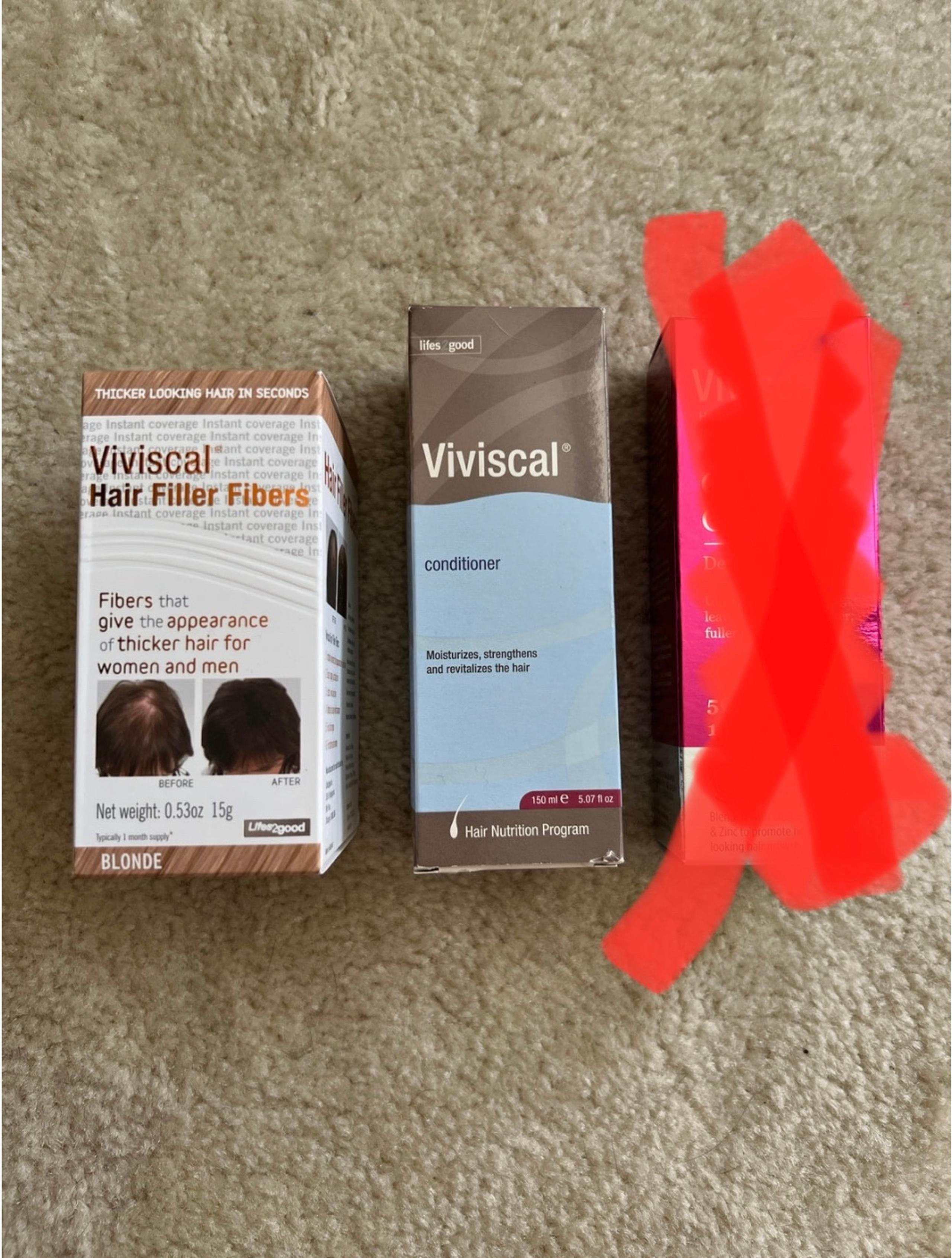 New Viviscal Hair Products - Conditioner and Hair Fibers