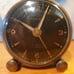 Vintage Turler Enameled Swiss 8 Day Alarm Travel Clock