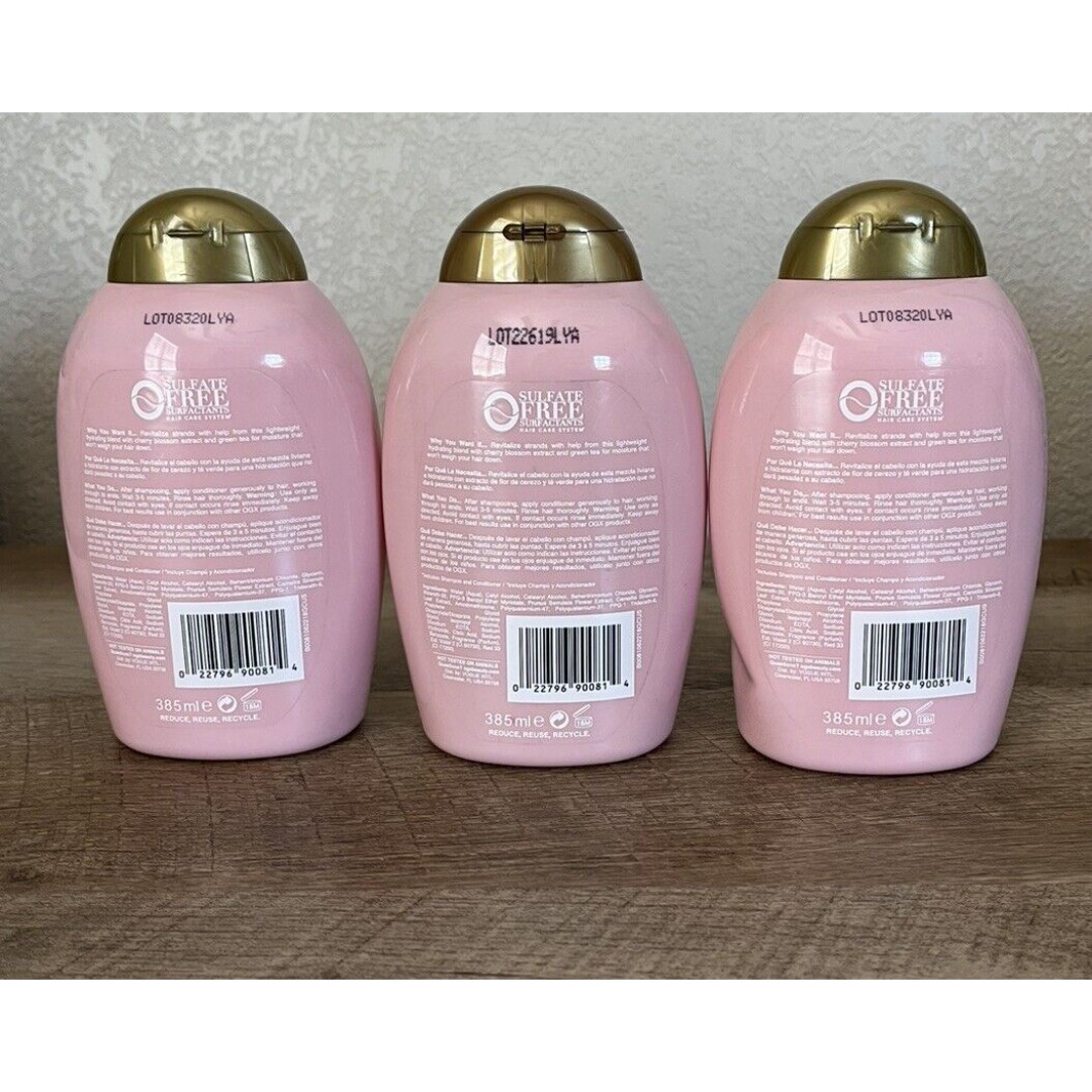 3 OGX Heavenly Hydration + Cherry Blossom Conditioner 13 fl oz - detail