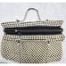 Vintage Whiting & Davis Alumesh Ivory White Handbag Purse Metal Mesh Zip Close