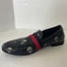 Steve Madden Mens Requiem Black Vegan Leather Embroidered Skull Loafers 12