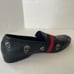 Steve Madden Mens Requiem Black Vegan Leather Embroidered Skull Loafers 12