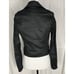 True Religion Black Coated Denim Moto Zip Biker Jacket Women's Size XS/TP