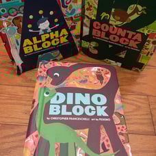 A Box of Blocks by Franceschellin Alphabet, Dinosaurs, & Numbers Read: