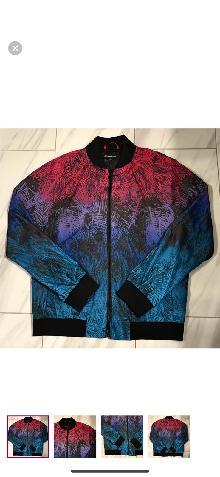 Men INC International Concepts Windbreaker Bomber Jacket