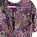 Kate Spade Pacific Petals Smocked Dress Floral Mini Purple Short Sleeve Silk 6