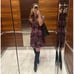 Kate Spade Pacific Petals Smocked Dress Floral Mini Purple Short Sleeve Silk 6