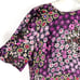 Kate Spade Pacific Petals Smocked Dress Floral Mini Purple Short Sleeve Silk 6